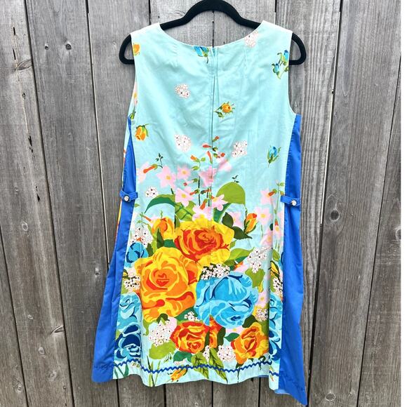 Vintage | Alice Polynesian Fashion Rare 60s Hawaiian Mod Shift Dress Size M/L - Picture 6 of 11